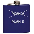 Flasks, 6 oz. Matte Blue